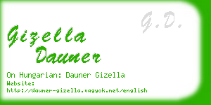 gizella dauner business card